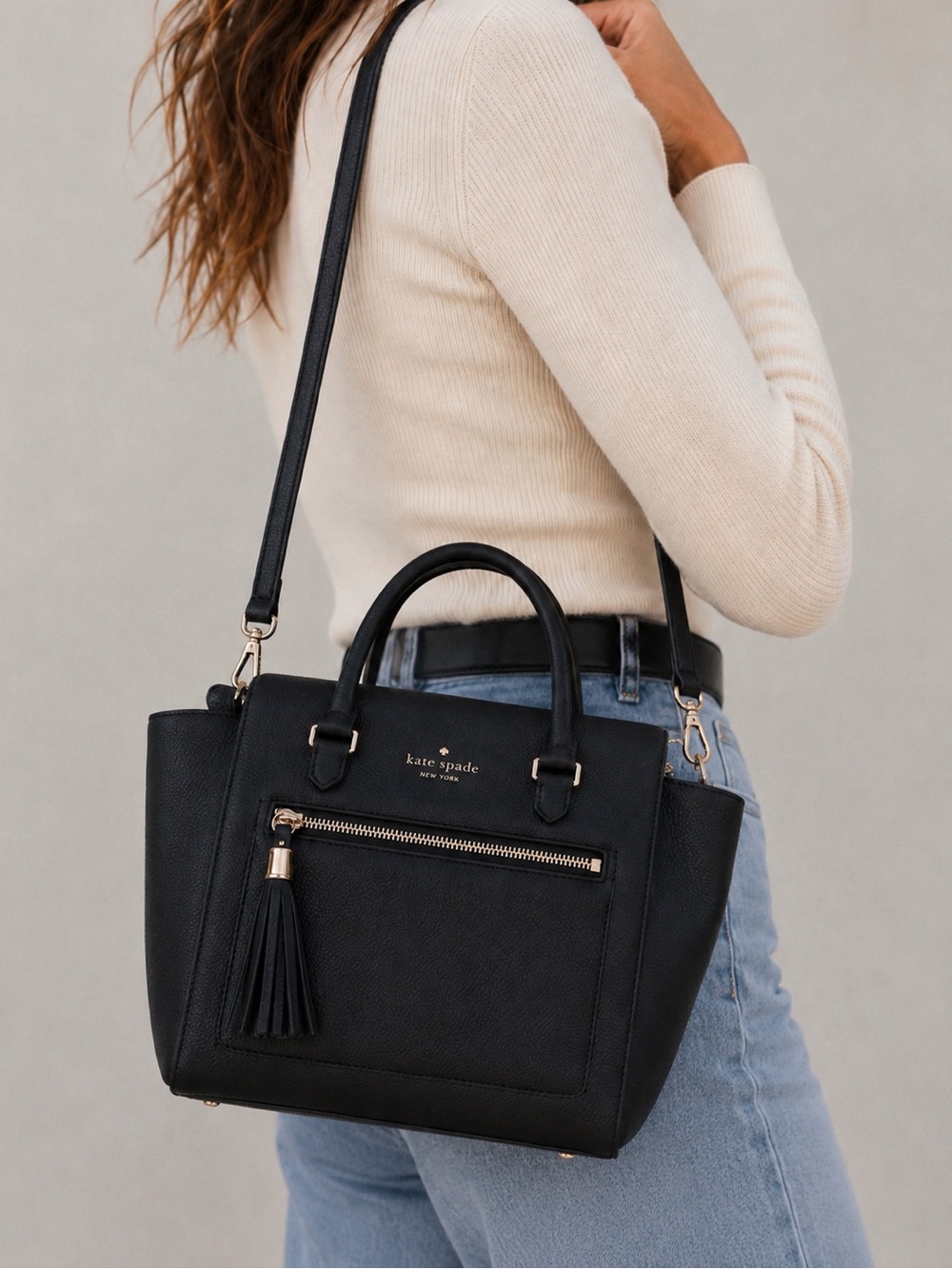 Kate Spade Chester Street Small Allyn Leather Satchel Crossbody Minimalist NEW